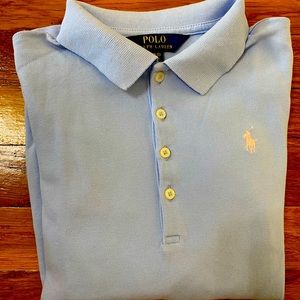 Like new. L/S cotton polo shirt.